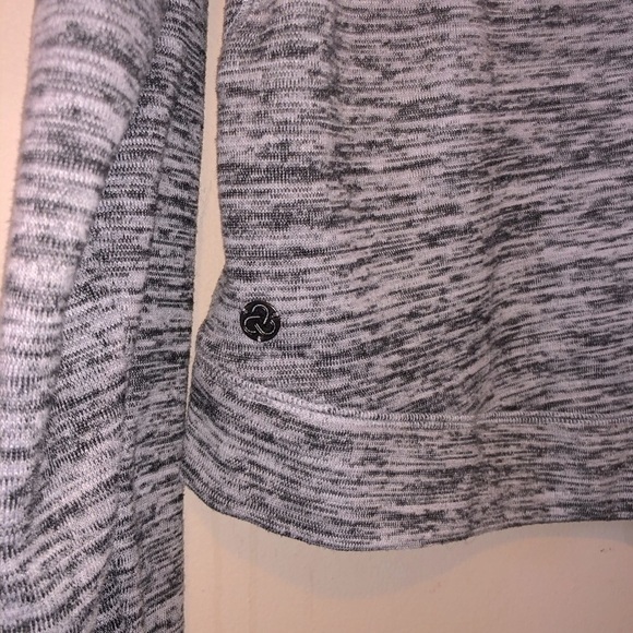 Zella Funnel Neck Pullover Hoodie Heathered Grey - Picture 2 of 7